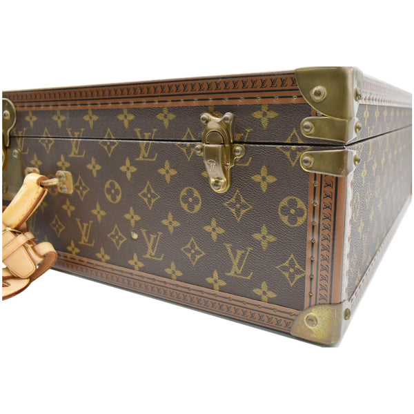 LOUIS VUITTON Bisten 70 Monogram Canvas Suitcase Bag Brown
