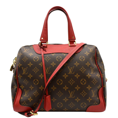 LOUIS VUITTON Retiro NM Monogram Canvas 2Way Shoulder Bag Red
