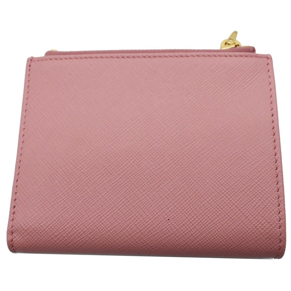PRADA Small Saffiano Leather Wallet Pink