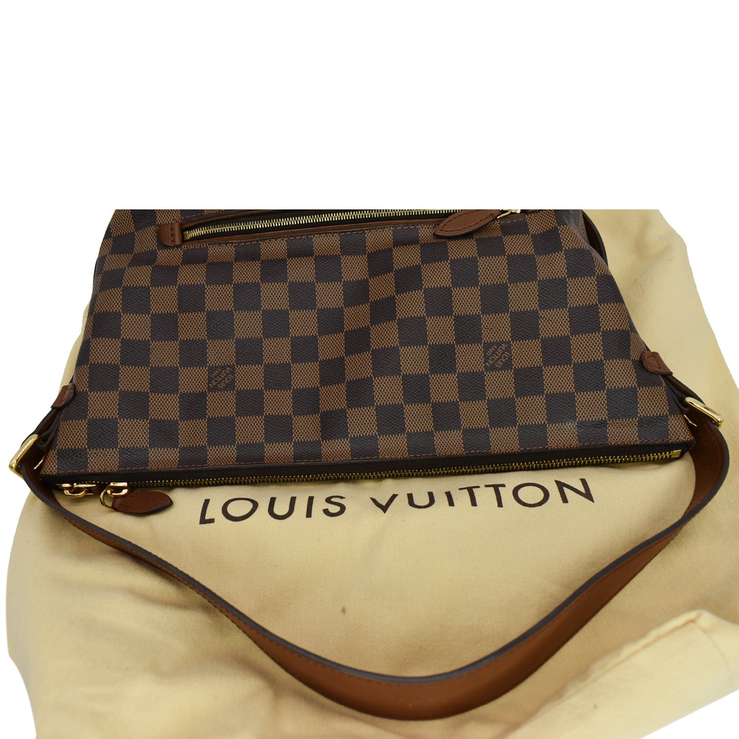Diane leather crossbody bag Louis Vuitton Brown in Leather - 38020315