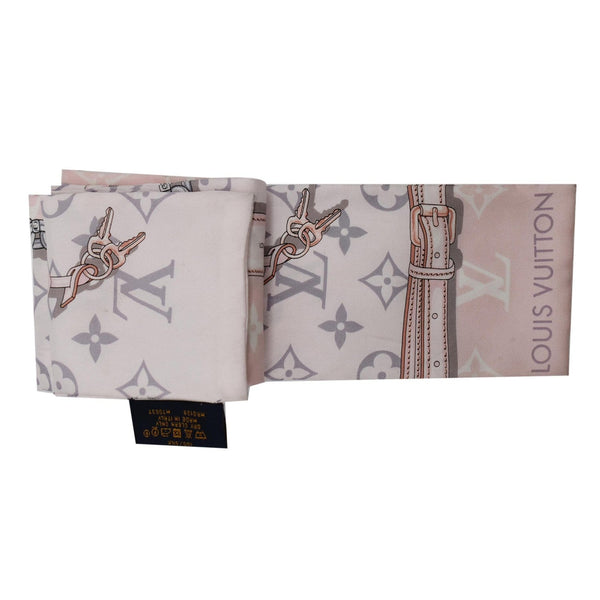 LOUIS VUITTON Confidential Silk Monogram Bandeau Light Pink