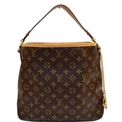 LOUIS VUITTON Delightful PM Damier Ebene Hobo Bag Brown