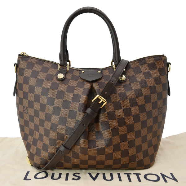 Louis Vuitton Siena MM Damier Ebene Shoulder Bag Brown