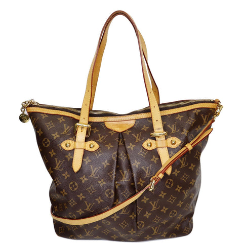 LOUIS VUITTON Palermo GM Monogram Canvas Tote Shoulder Bag Brown