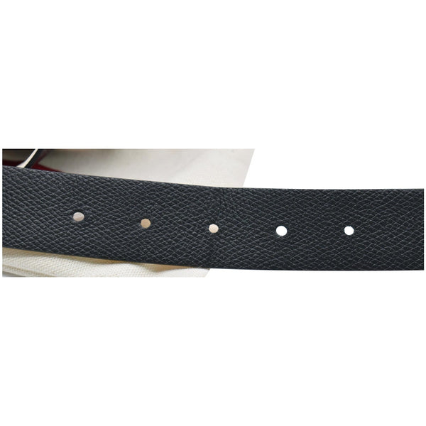 VALENTINO Garavani VLogo Signature Calfskin Leather Reversible Belt Black Ivory
