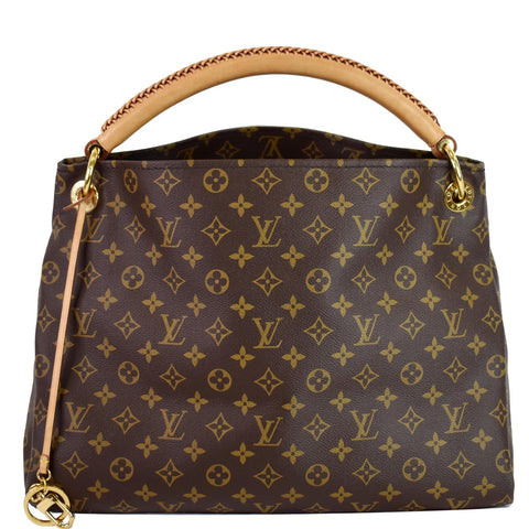 LOUIS VUITTON Artsy MM Monogram Canvas Shoulder Bag Brown