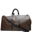 LOUIS VUITTON Keepall Bandouliere 55 Monogram Macassar Travel Bag Brown