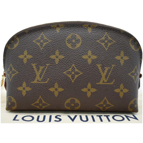 LOUIS VUITTON Monogram Canvas Cosmetic Pouch Brown