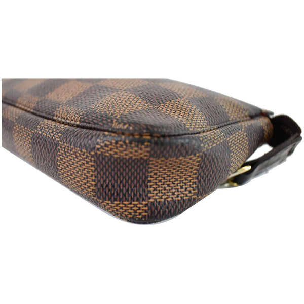 Louis Vuitton Mini Pochette Leather Hand Pouch Brown