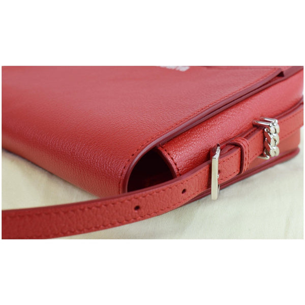 BURBERRY Small Grace Leather Shoulder Bag Red - Final Sale