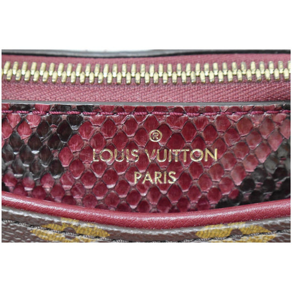 LOUIS VUITTON Pallas Python Monogram Canvas Shoulder Bag Bordeaux - Final Sale