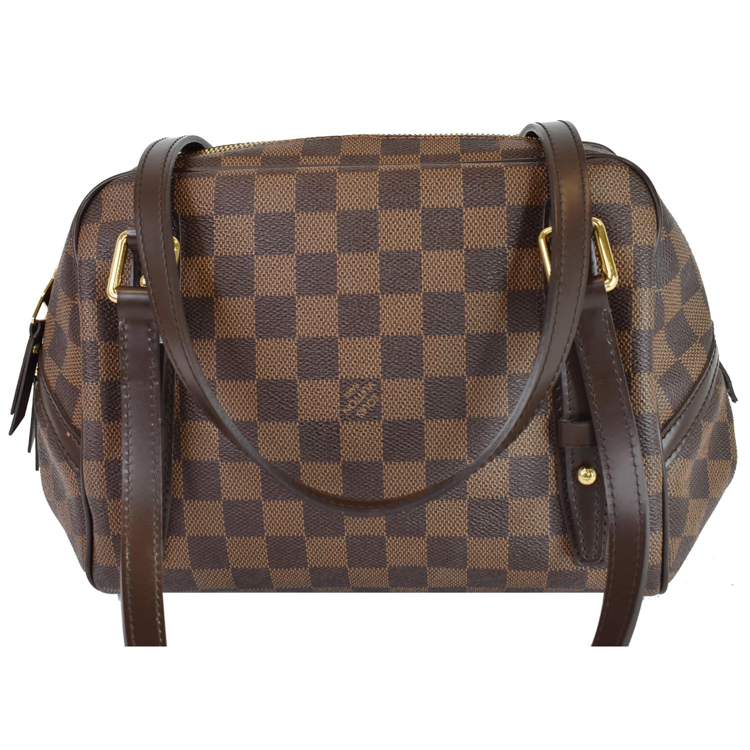 Brown Louis Vuitton Damier Ebene Rivington PM Shoulder Bag