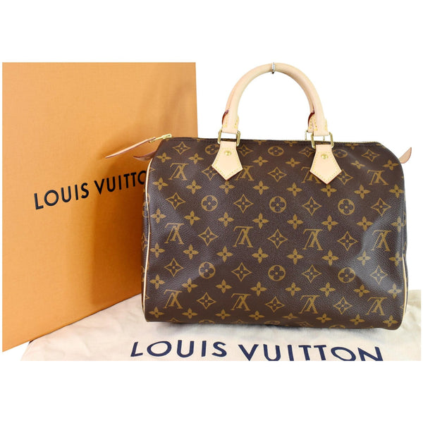 Louis Vuitton Speedy 30 Monogram Canvas Satchel Bag - customer view