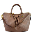 LOUIS VUITTON Mazarine PM Monogram Empreinte Shoulder Bag Taupe