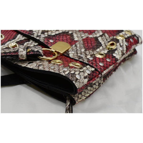 Gucci Large Arli Snakeskin Leather Shoulder Bag Multicolor