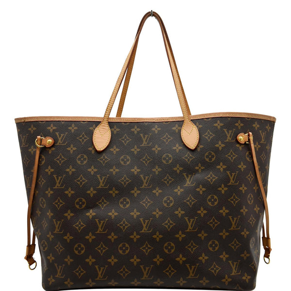 LOUIS VUITTON Neverfull GM Monogram Canvas Tote Bag Brown