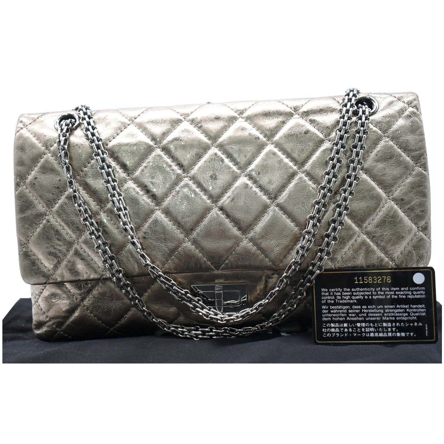Chanel Mottled Rose Gold Quilted 2.55 Reissue Double Flap Bag – Luxury  GoRound