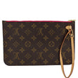 Louis Vuitton Neverfull MM Monogram Canvas Pochette Pouch