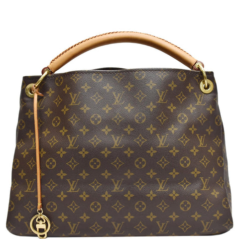LOUIS VUITTON Artsy MM Monogram Canvas Shoulder Bag Brown