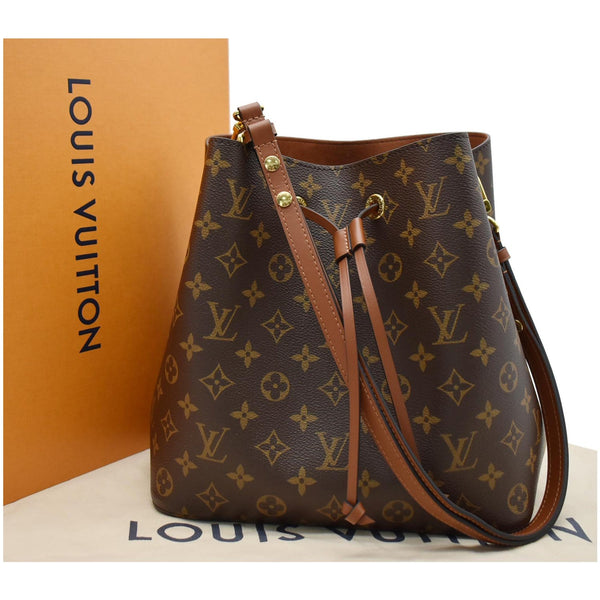 LOUIS VUITTON NeoNoe Monogram Canvas Crossbody Bag Caramel