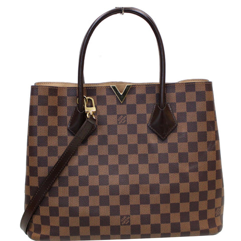 LOUIS VUITTON Kensington Damier Ebene Shoulder Bag Brown