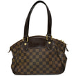 Louis Vuitton Verona PM Damier Ebene Satchel Bag Brown