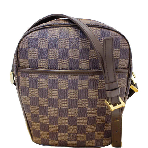 LOUIS VUITTON Ipanema GM  Damier Ebene Crossbody Bag Brown