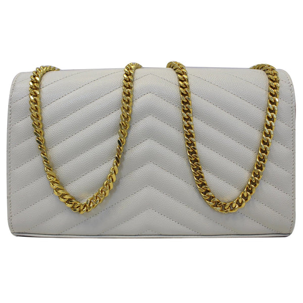 Yves Saint Laurent Wallet Chain Matelasse Chevron - back view