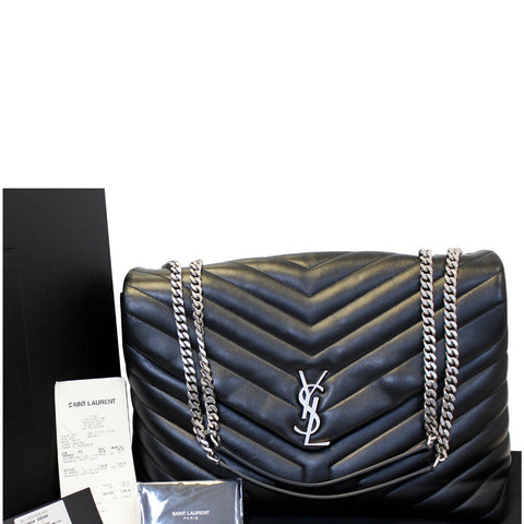 YVES SAINT LAURENT Large Loulou Calfskin Matelasse Chain Shoulder Bag