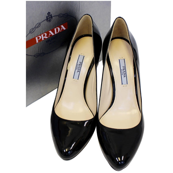 Prada Black Pumps - Patent Leather Pumps - Shoes with Box