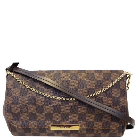 LOUIS VUITTON Favorite MM Damier Ebene Crossbody Bag Brown Reserved ( Agha Rafiq )