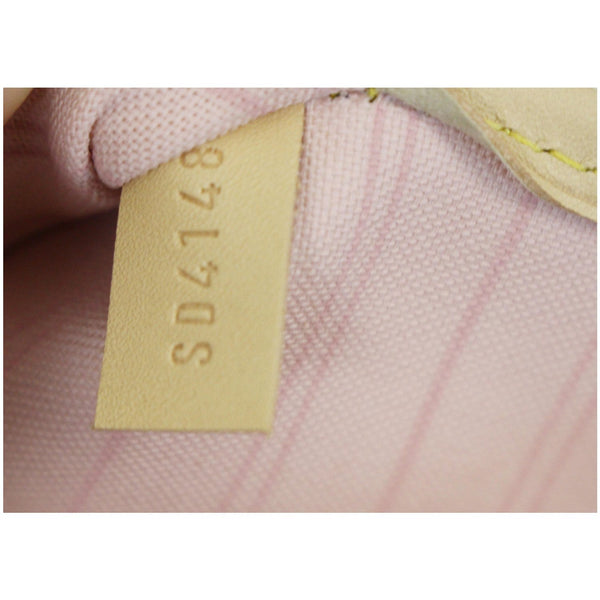 LOUIS VUITTON Neverfull MM Damier Azur Tote Shoulder Bag White