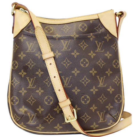 LOUIS VUITTON Odeon PM Monogram Canvas Shoulder Crossbody Bag Brown