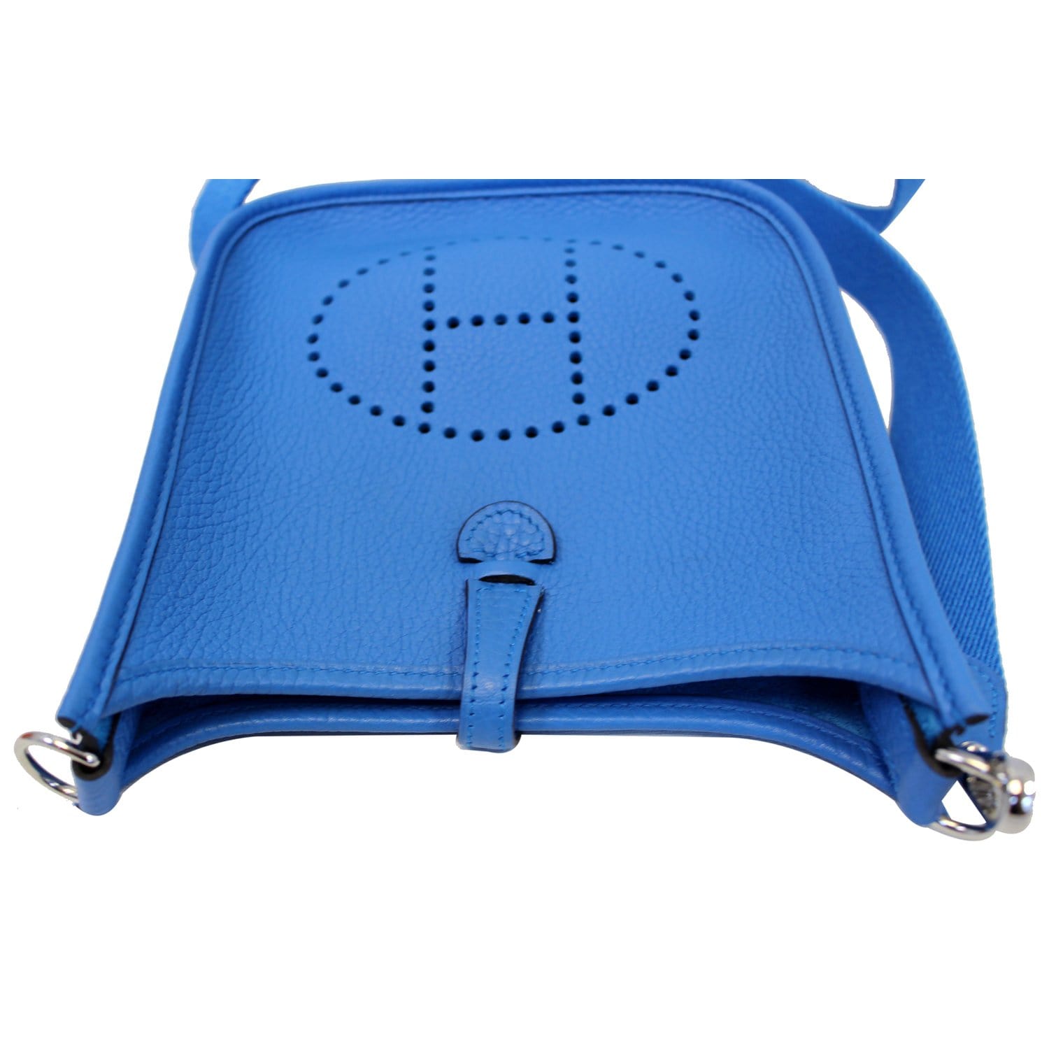 Hermes - Evelyne III 29 Messenger Bag-Blue Jean Leather, H Logo, Limited  Edition