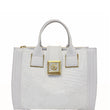 Versace Vanitas Satchel Handbag White - Patent Leather