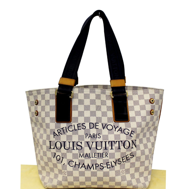 LOUIS VUITTON Cabas PM Damier Azur Beach Shoulder Bag E4998-Sold