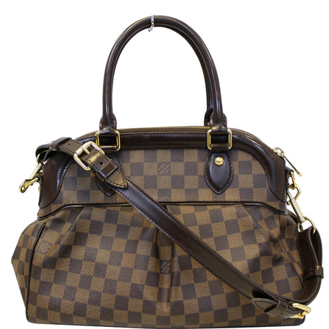 LOUIS VUITTON Trevi PM Damier Ebene Brown Shoulder Bag