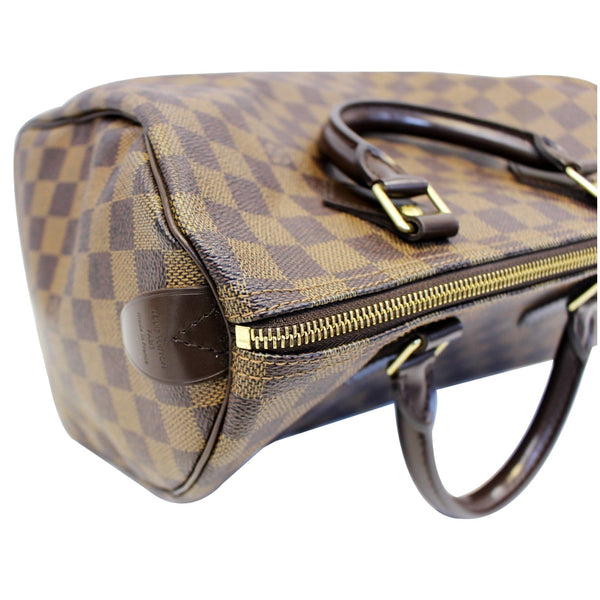 LOUIS VUITTON Speedy 30 Damier Ebene Brown Satchel Bag-US