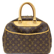 LOUIS VUITTON Deauville Monogram Canvas Boston Satchel Bag Brown-US