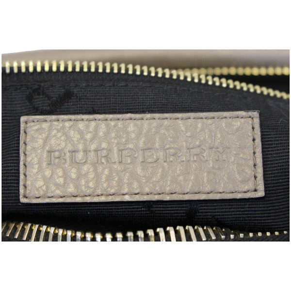 Burberry Leather Ledbury Grain Hobo Shoulder Bag - logo
