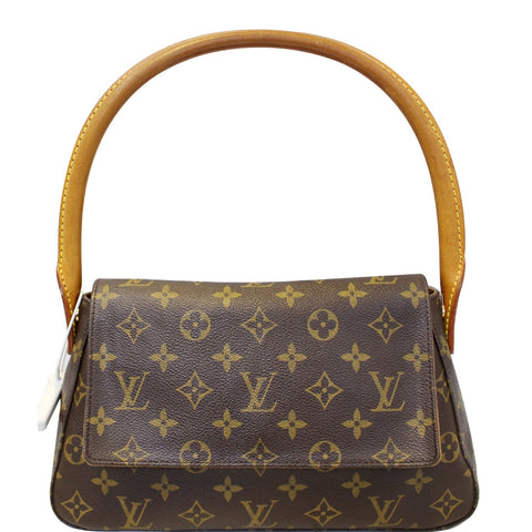 LOUIS VUITTON Monogram Canvas Looping PM Satchel Bag