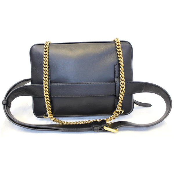 Fendi Upside Down Leather Belt Bag in Black straps