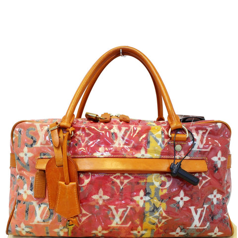 LOUIS VUITTON Weekender PM Monogram Pulp Rose Satchel Bag
