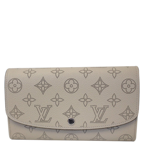 LOUIS VUITTON Iris Mahina Leather Wallet Ivory