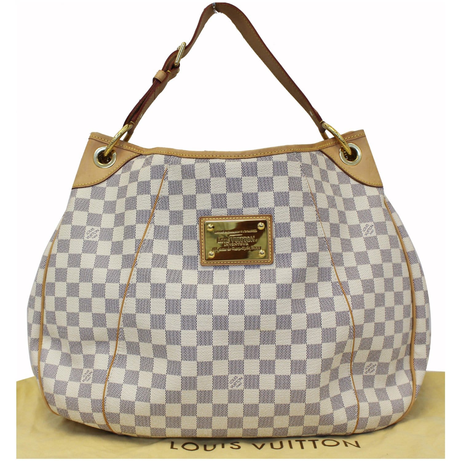 Louis Vuitton Pre-Owned White Damier Azur Galliera GM Hobo Bag, Best Price  and Reviews