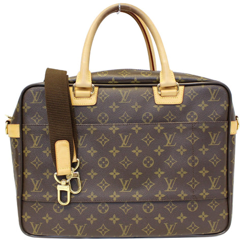 LOUIS VUITTON Icare Monogram Canvas Laptop Bag Brown