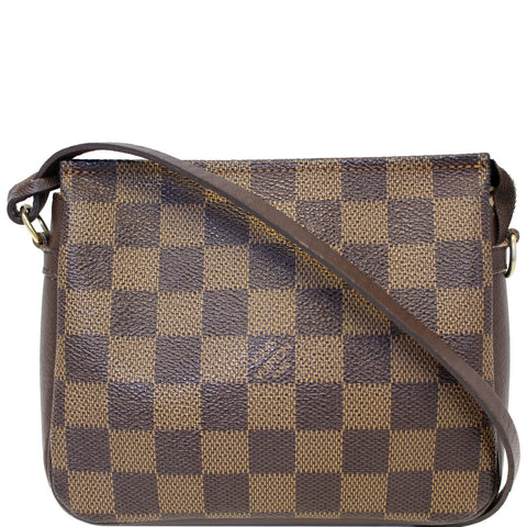 LOUIS VUITTON Truth Damier Ebene Makeup Pouch Bag Brown