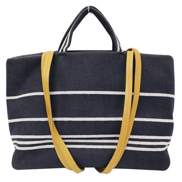 Chanel Tote Bag CC Shopping Large Denim navy blue color