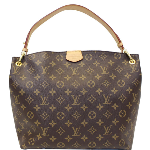 LOUIS VUITTON Graceful PM Monogram Canvas Shoulder Bag Brown