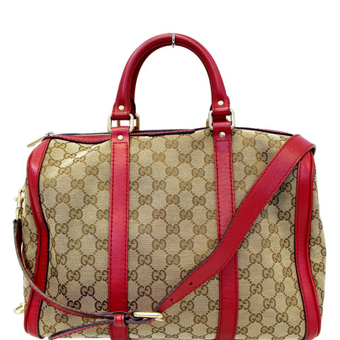 GUCCI GG Canvas Boston Shoulder Bag 247205